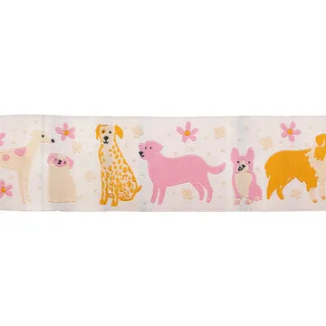 Renaissance Ribbon Dog Park Dog Medley Webband 1 1/2", 1 Yard