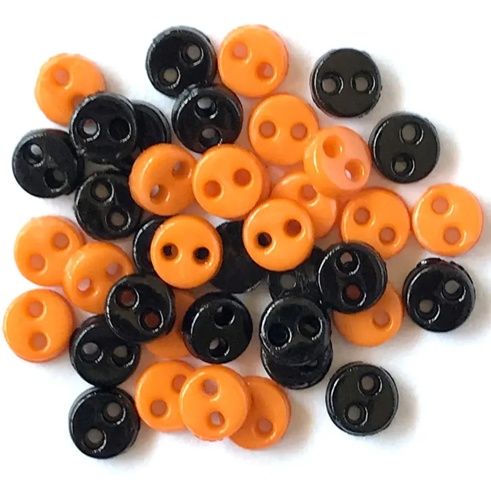 Buttons Galore Micro Buttons Halloween Knöpfe 4mm ca.35 Stk