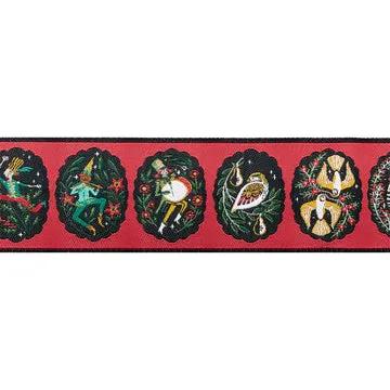 Renaissance Ribbon 12 Days of Christmas 12 Days Schmuckband 1 Yard waschbar
