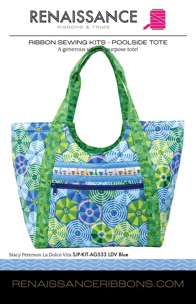 Renaissance Ribbon Noodlehead Poolside Tote Nähset Baumwolle