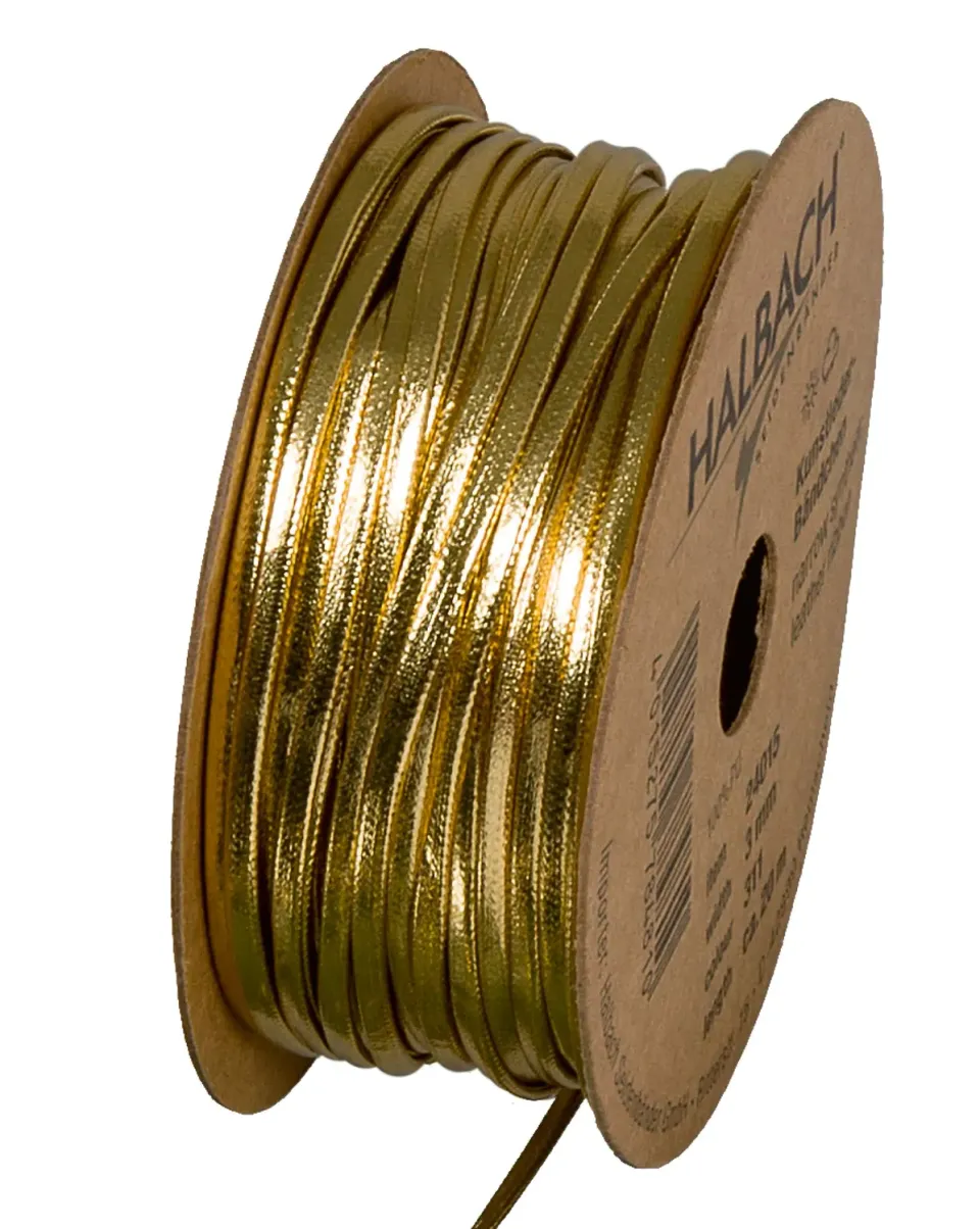 Halbach Kunstlederband 3mm 20 m Rolle vegan