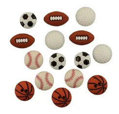 Buttons Galore Sports Group Nähknöpfe 50 Stk Sportmix