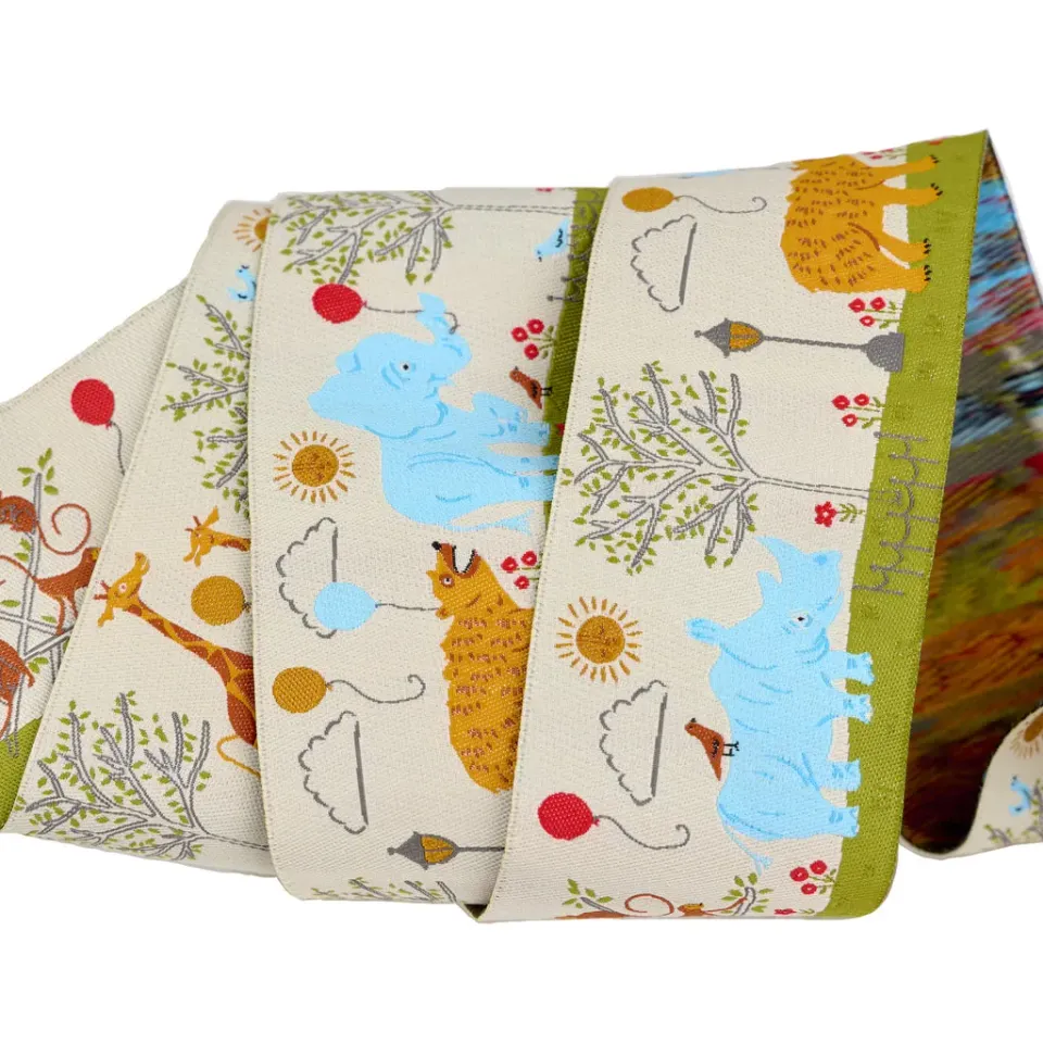 Renaissance Ribbon Animal Park Fun Webband Zootiere 5cm 1 Yard