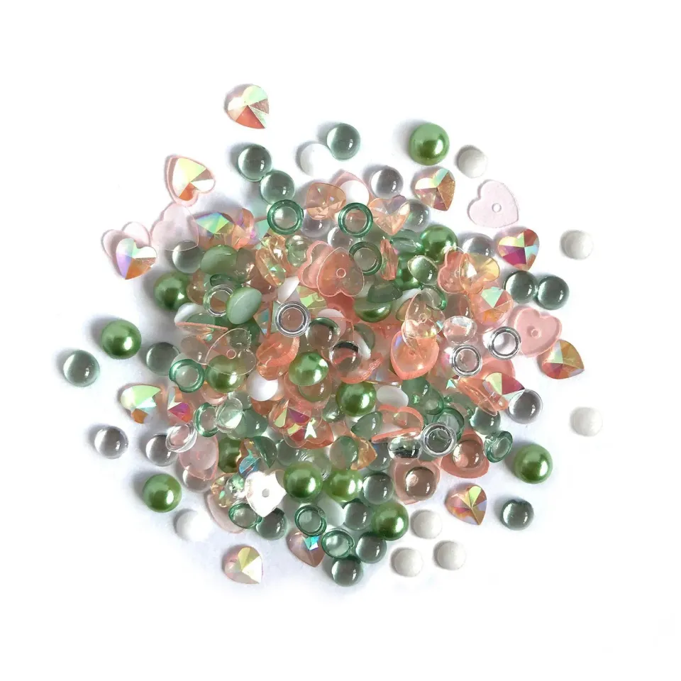Buttons Galore Sparkletz Cactus Schmucksteine 10 g hellgrün