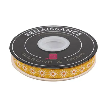 Renaissance Ribbon La Dolce Vita Sunshine Webband Gelb 13mm 1 Yard