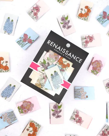 Renaissance Ribbon My Secret Garden Webetiketten 8er Pack floral