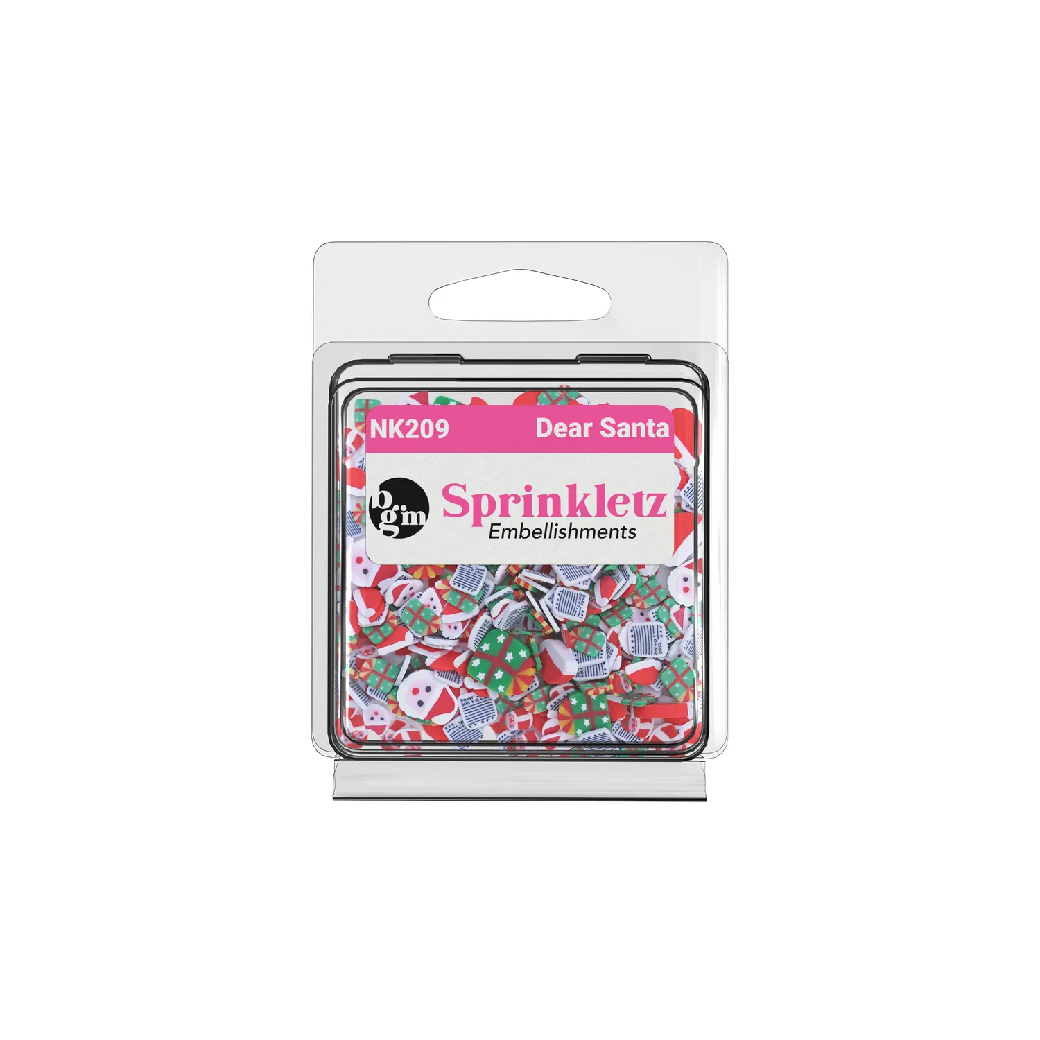Buttons Galore Sprinkletz Dear Santa Bastelstreu 12 g Weihnachten