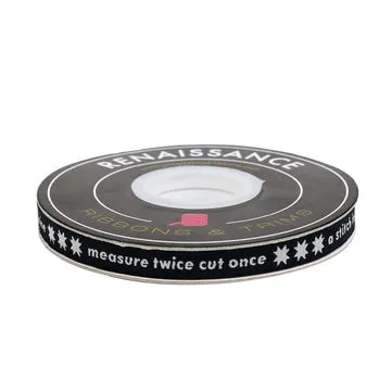 Renaissance Ribbon Catnap Measure Twice Nähband