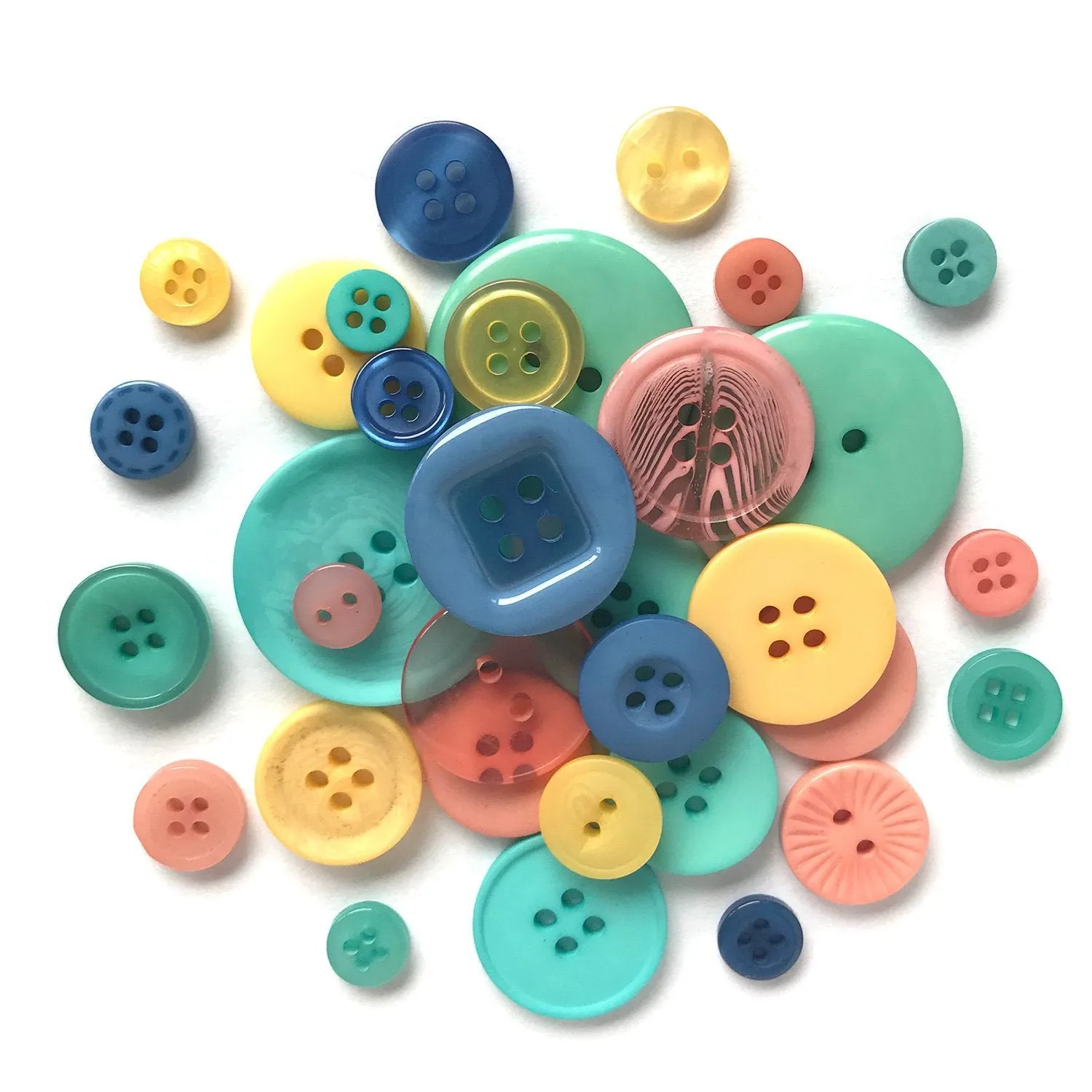 Buttons Galore Glam Girl Knöpfe 227 g Rosa-Mix