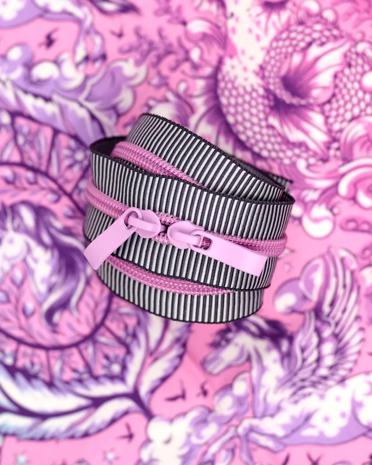 Renaissance Ribbon Royal Petal Handtaschen-Reißverschluss