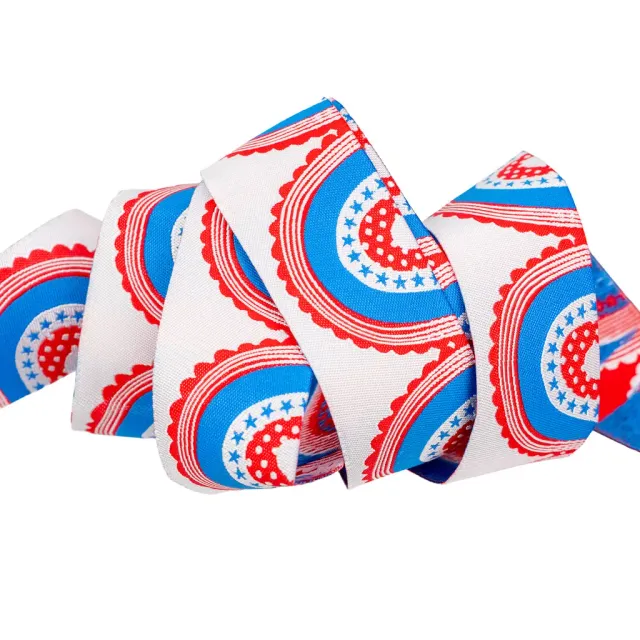 Renaissance Ribbon 250th Birthday Flag Swag Webband 1 Yard