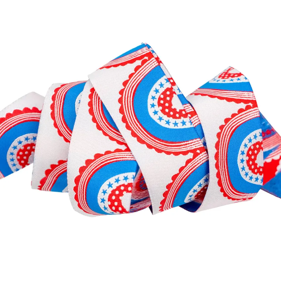 Renaissance Ribbon 250th Birthday Flag Swag Webband 1 Yard