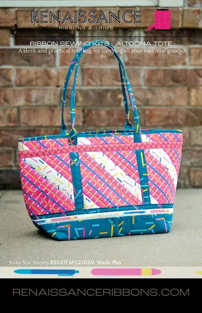 Renaissance Ribbon Sewing Kit Altoona Tote Nähset Washi Plus Tasche