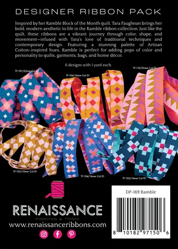 Renaissance Ribbon Ramble Webband-Set 6x1 Yard Patchwork