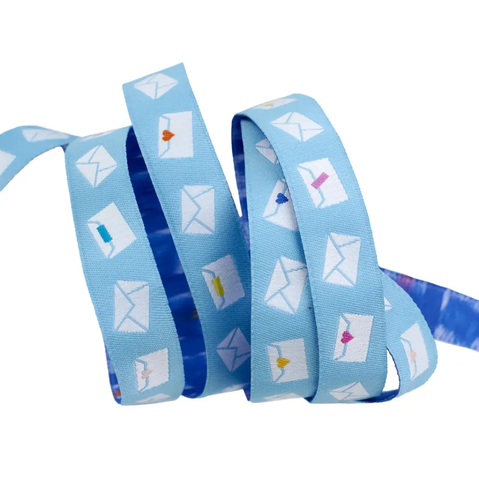 Renaissance Ribbon Salutations Envelopes Webband Sky 1 Yard