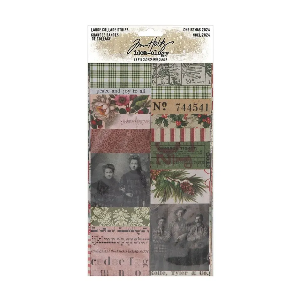 Idea-ology Tim Holtz Christmas Large Collage Strips Collage-Streifen