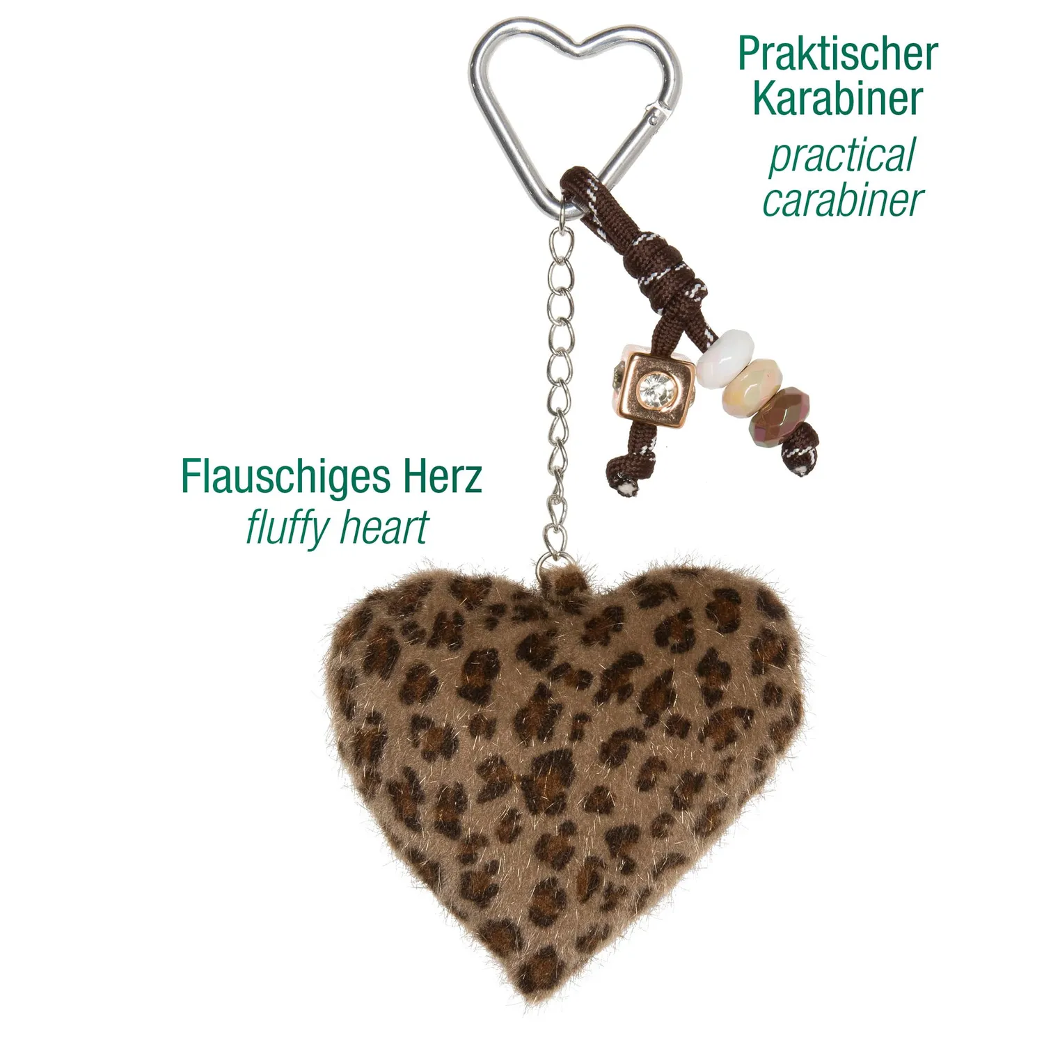 Halbach Schlüsselanhänger Taschenanhänger mit Karabiner