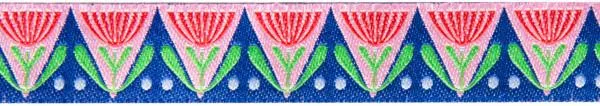 Renaissance Ribbon Jane Sassaman Art Deco Flowers Webband 22mm 1 Yard