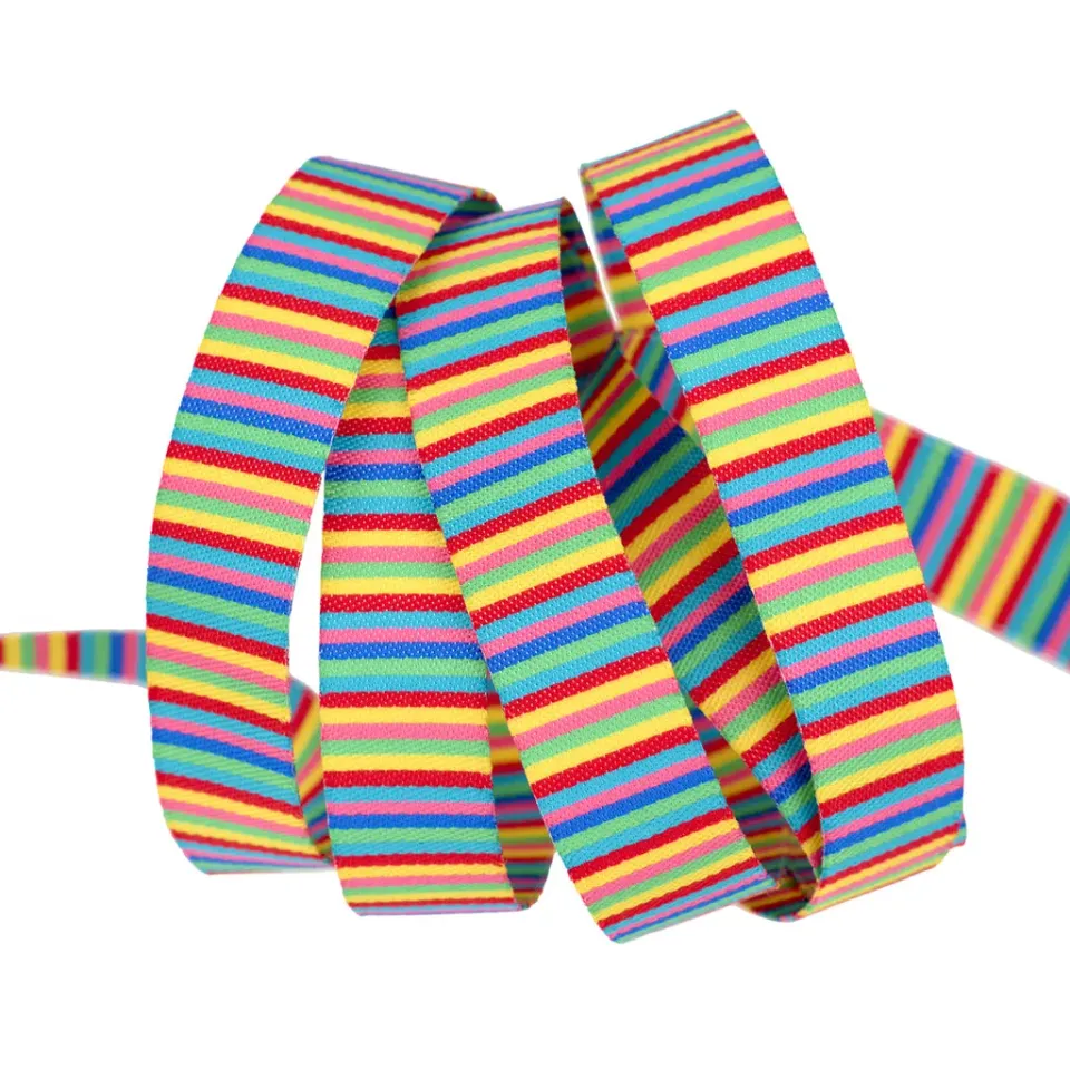 Renaissance Ribbon Soda Pop Pop Stripe Webband bunt 16 mm
