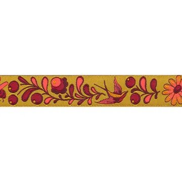 Renaissance Ribbon EverGlow Birds Bees Webband 22mm 1 Yard Neon