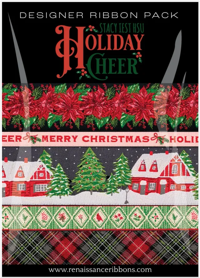 Renaissance Ribbon Holiday Cheer Bänder Designerpack 5x1 Yard