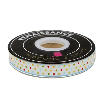 Renaissance Ribbon Animal Park Fun Happy Dots Band 5/8 Zoll 1 Yard Punkte