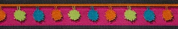 Renaissance Ribbon Pompons Borte 7/8" 1 Yard bunt