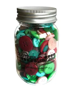 Buttons Galore Retro Christmas Knöpfe 85g ca. 200 Stück