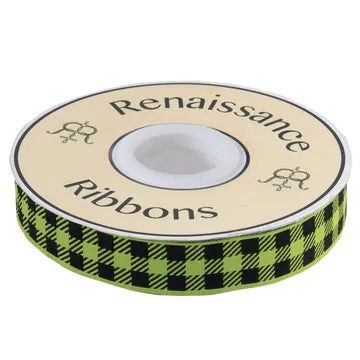 Renaissance Ribbon Gingham Schmuckband Meterware