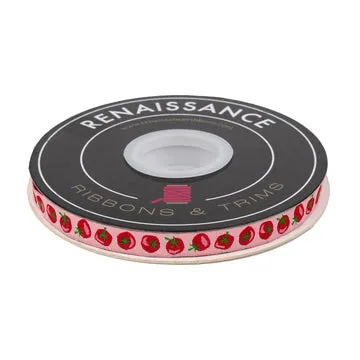Renaissance Ribbon In the Vegetable Garden Tomato Webband 10mm 1 Yard
