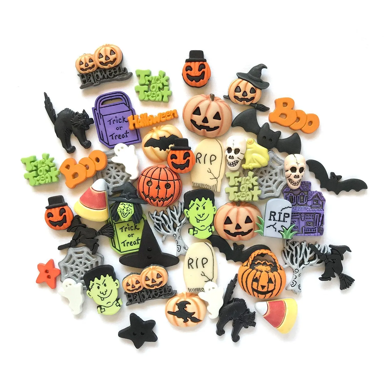 Buttons Galore Halloween Super Value Pack Knöpfe 100 Stück