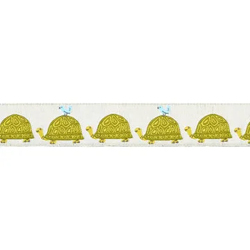 Renaissance Ribbon Animal Park Fun One Turtle Two Turtle Schmuckband 1 Yard