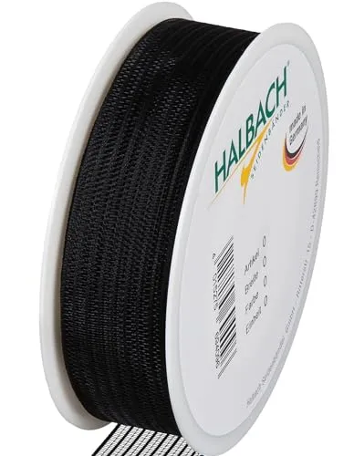 Halbach Trauerflor gestreift Bandrolle