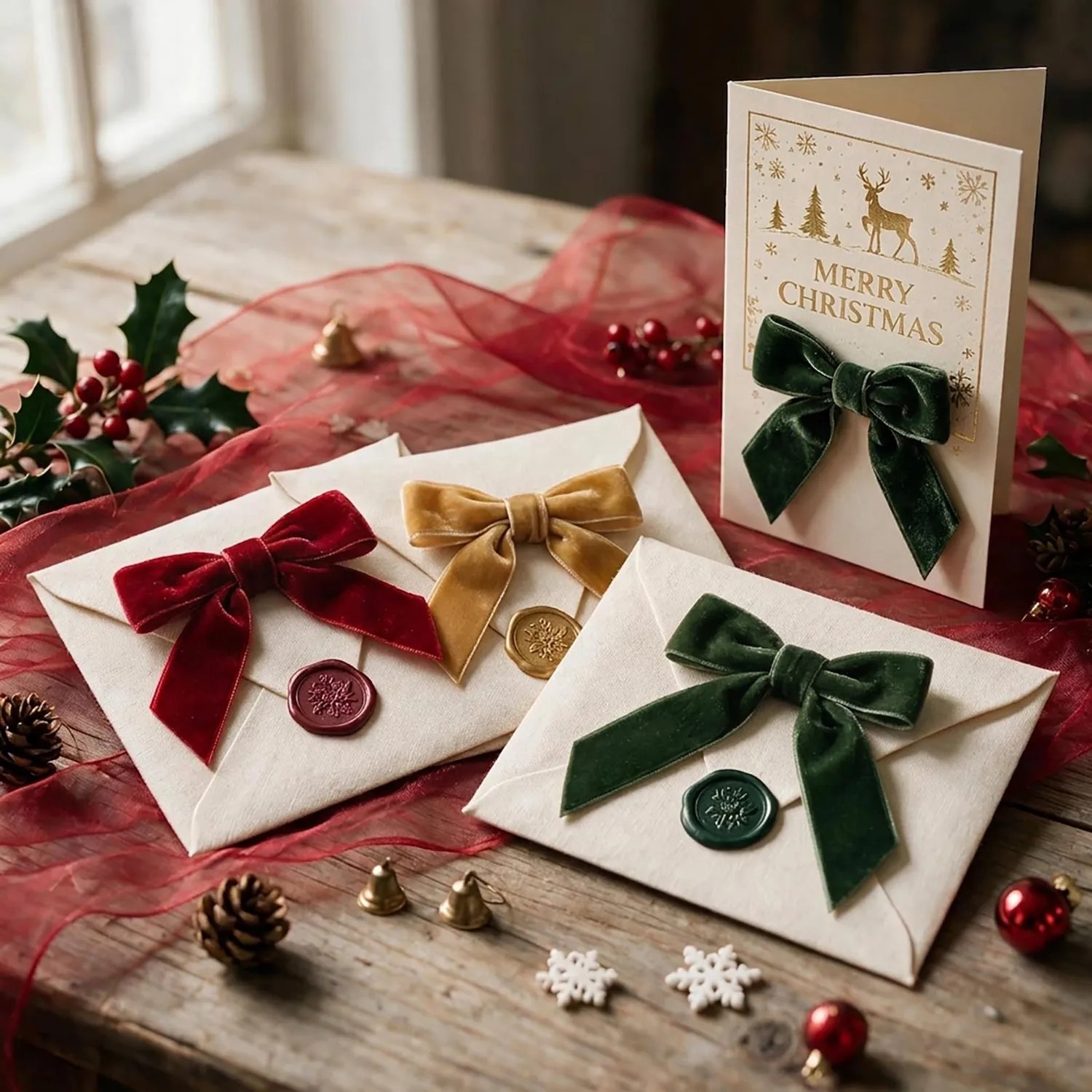 MORSUNBELA Samtschleifen Deko Geschenkschleifen