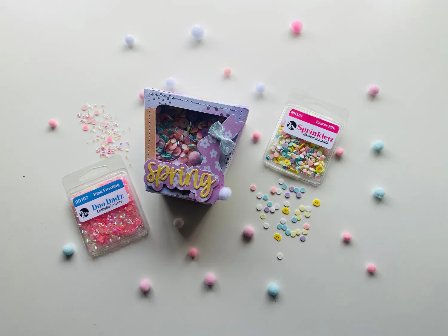 Buttons Galore Sprinkletz Easter Mix Streudeko 12 g pastell