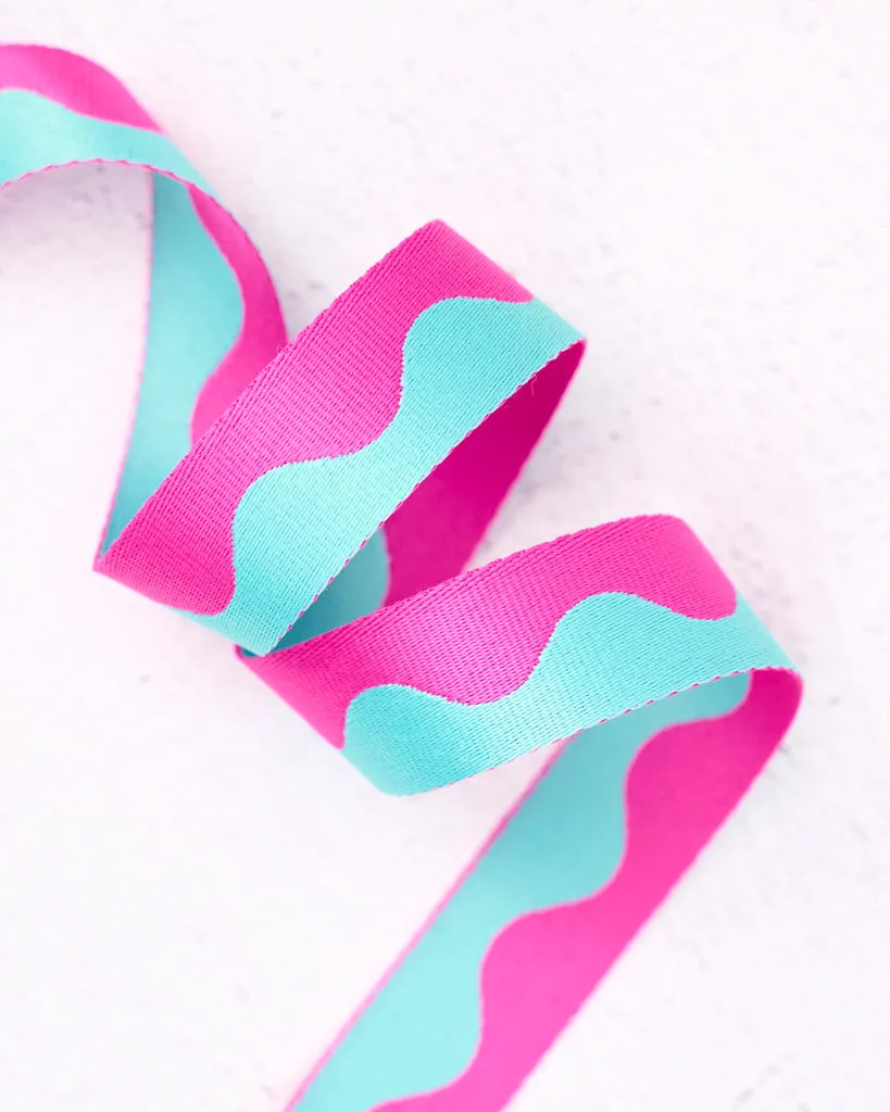 Renaissance Ribbon Wavy Webbing Gurtband Nylon