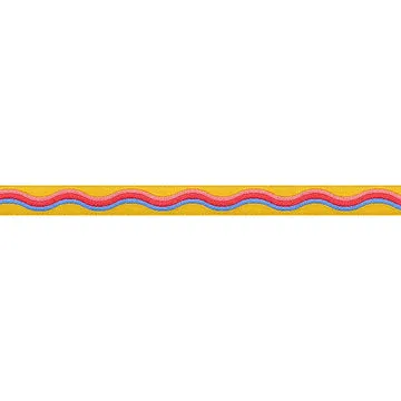 Renaissance Ribbon Playful Wavy Schleifenband 1 Yard 3/8 Zoll Gelb