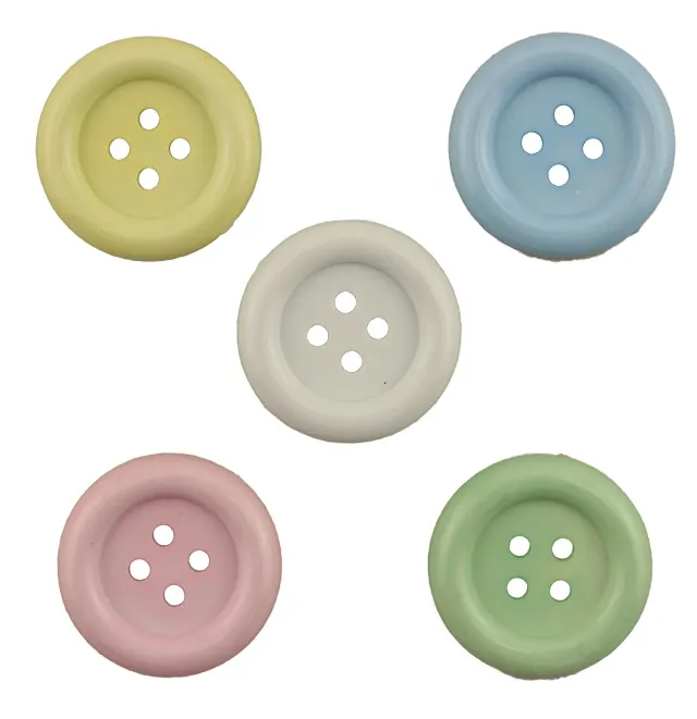 Buttons Galore Big Ol Lovable Nähknöpfe 5 Stück pastel