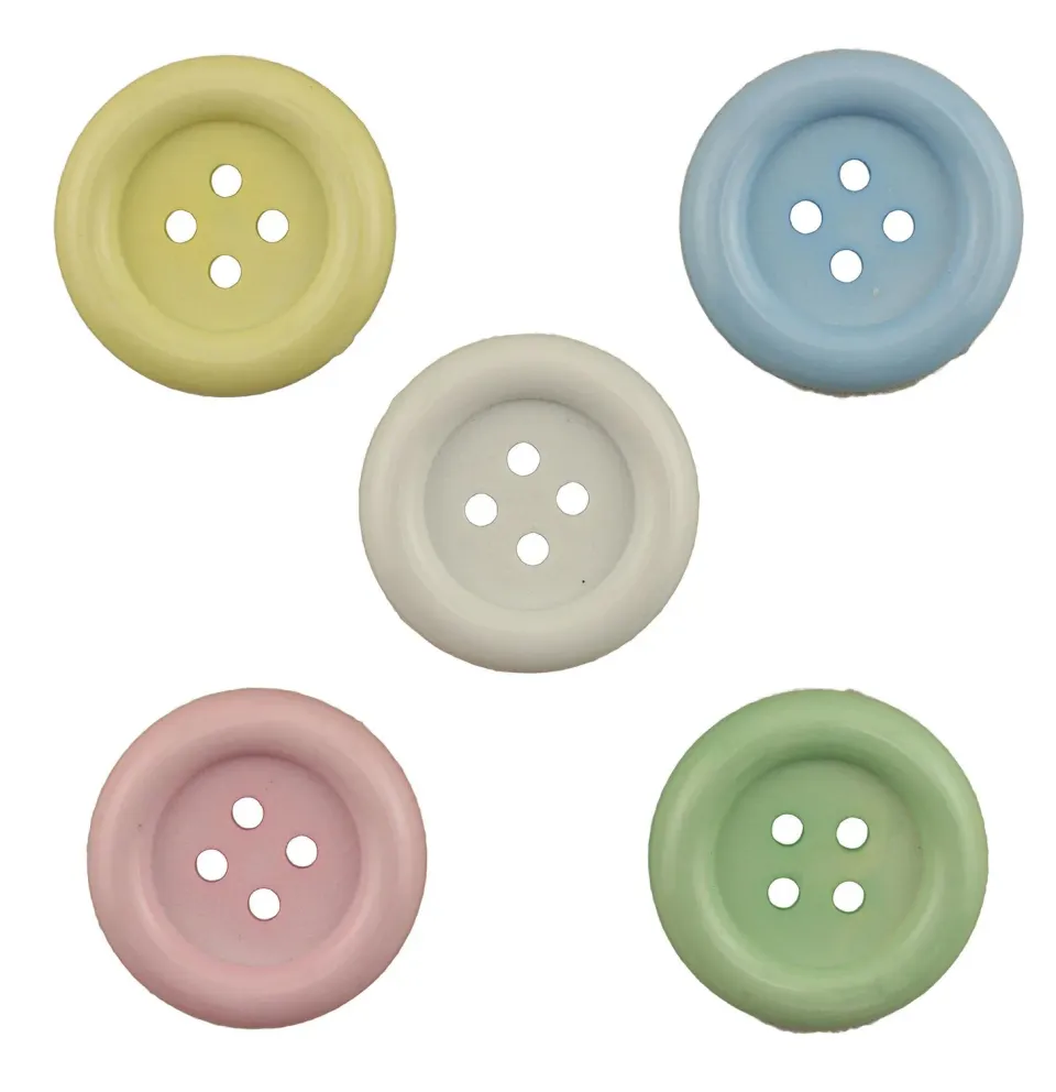 Buttons Galore Big Ol Lovable Nähknöpfe 5 Stück pastel