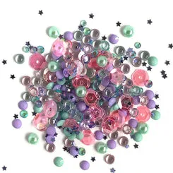Buttons Galore Sparkletz Bastelsteine Themen-Set irisierend