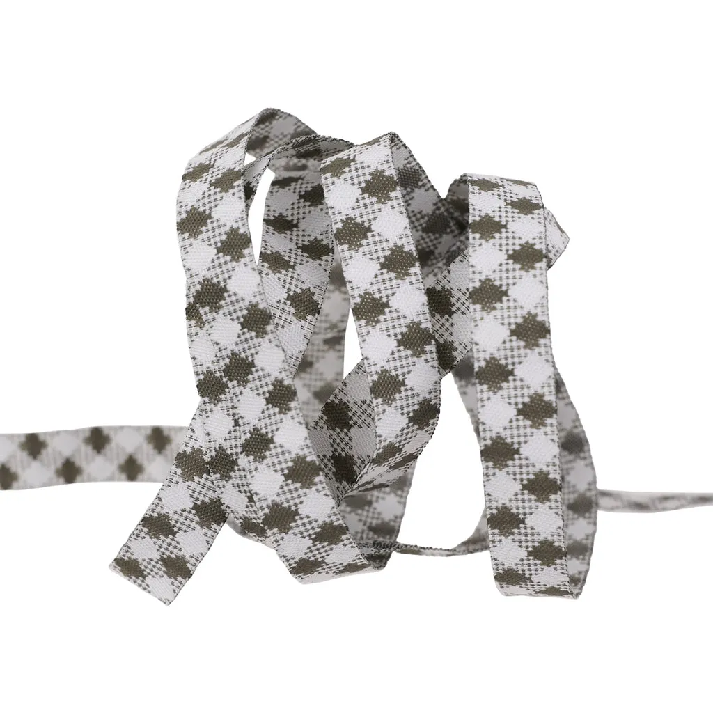 Renaissance Ribbon Farmstead Check It Webband 10 mm 1 Yard