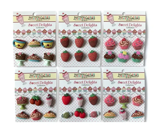 Buttons Galore Sweet Delights Knöpfe 36 Stück Set