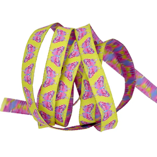 Renaissance Ribbon Glow Garden Morning Moth Webband Citrin 13mm