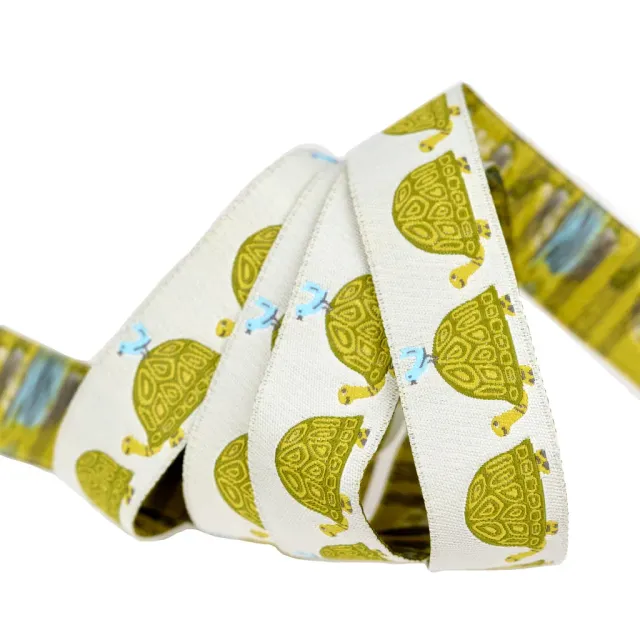 Renaissance Ribbon Animal Park Fun One Turtle Two Turtle Schmuckband 1 Yard