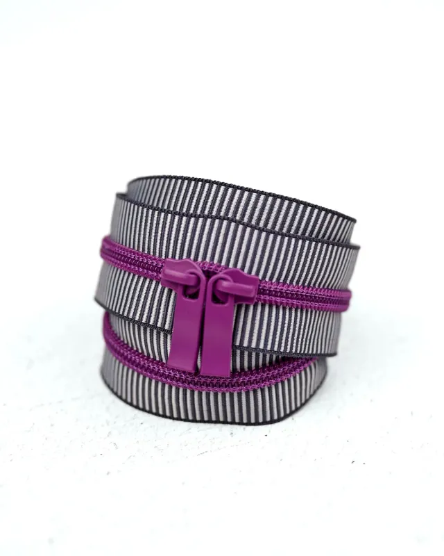 Renaissance Ribbon Purple Reign Handtaschen-Reißverschluss