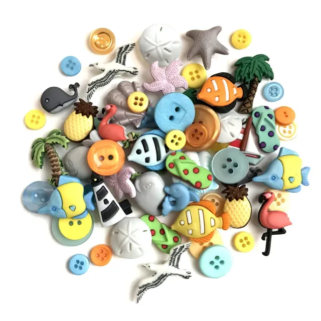 Buttons Galore Beach Nautical Knöpfe 50er maritim