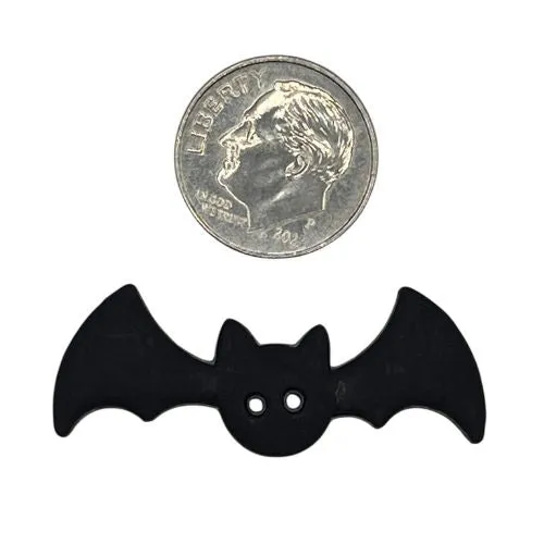 Buttons Galore Black Bat Knöpfe schwarz