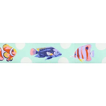 Renaissance Ribbon Floral Reef School Crossing Webband 1" 1 Yard