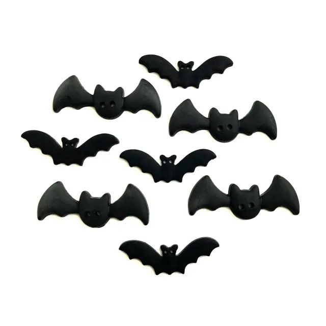 Buttons Galore Bats Bastelknöpfe 8 Stück Halloween Fledermaus