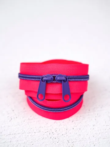Renaissance Ribbon Raspberry Rave Handtaschen-Reißverschluss #5
